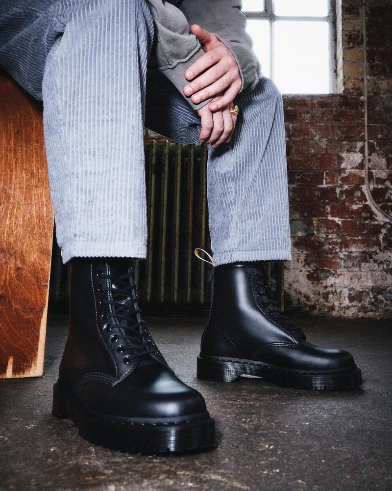 Dr Martens Vegan 1460 Bex Mono Snørestøvletter Dame Svarte | Norge 559MQZ